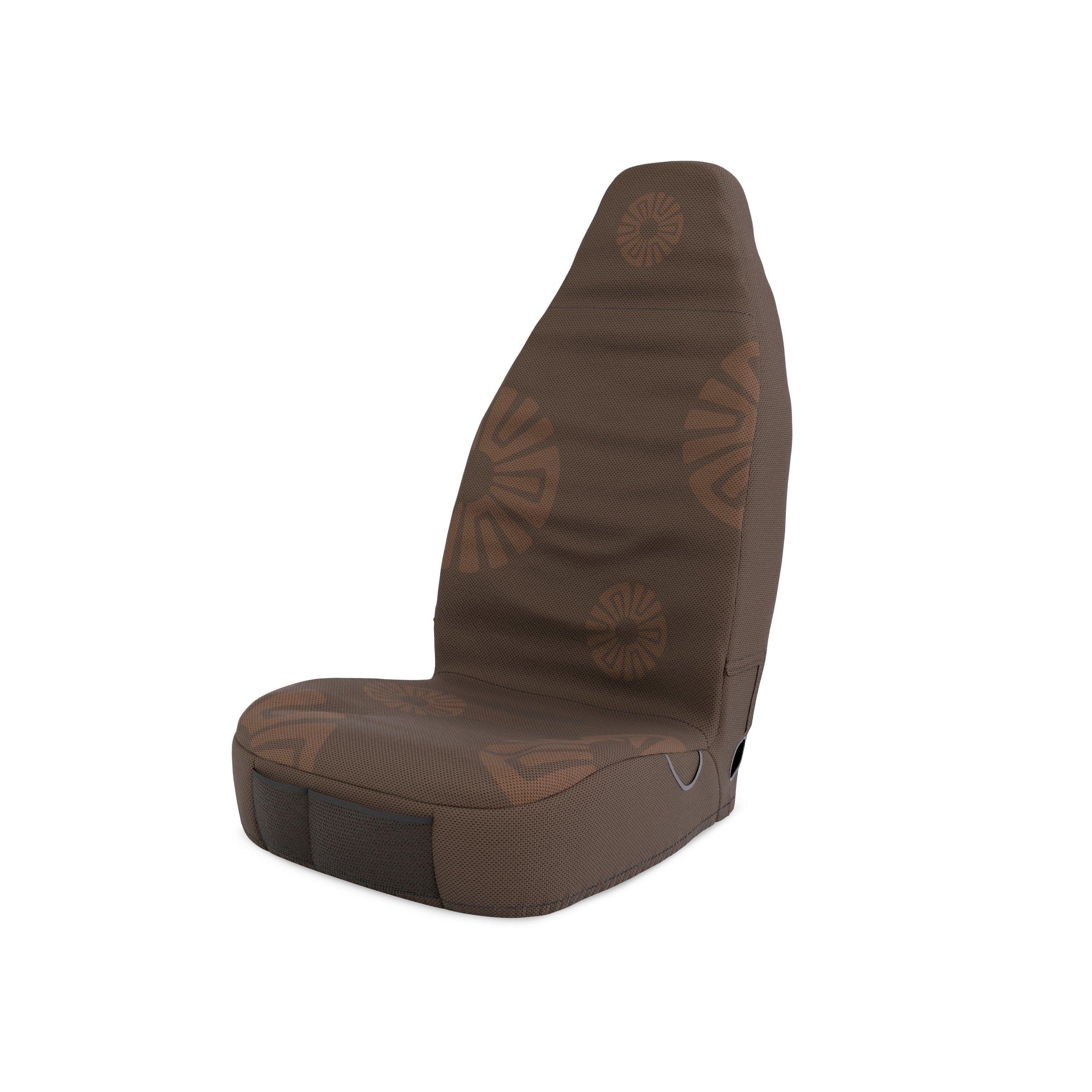 Solara Clay universal seat cover - dark brown side view