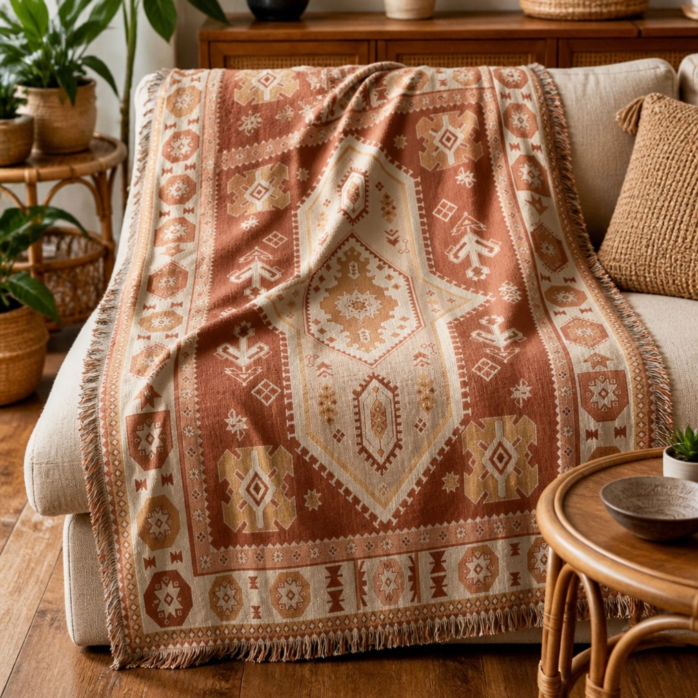 Kasbah - Jacquard Woven Throw Rug