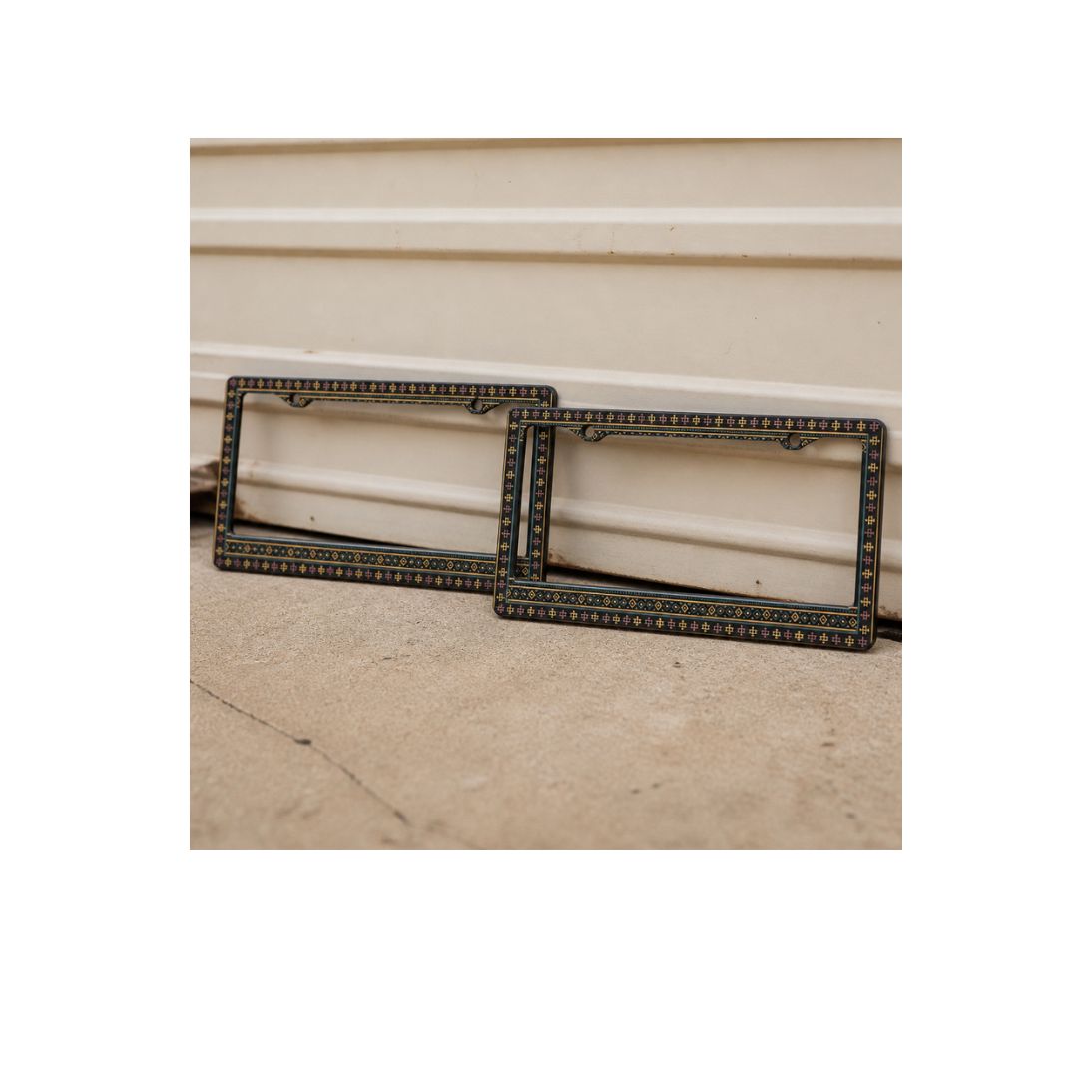 Lima license plate frames — pair for front and back plates | Solara