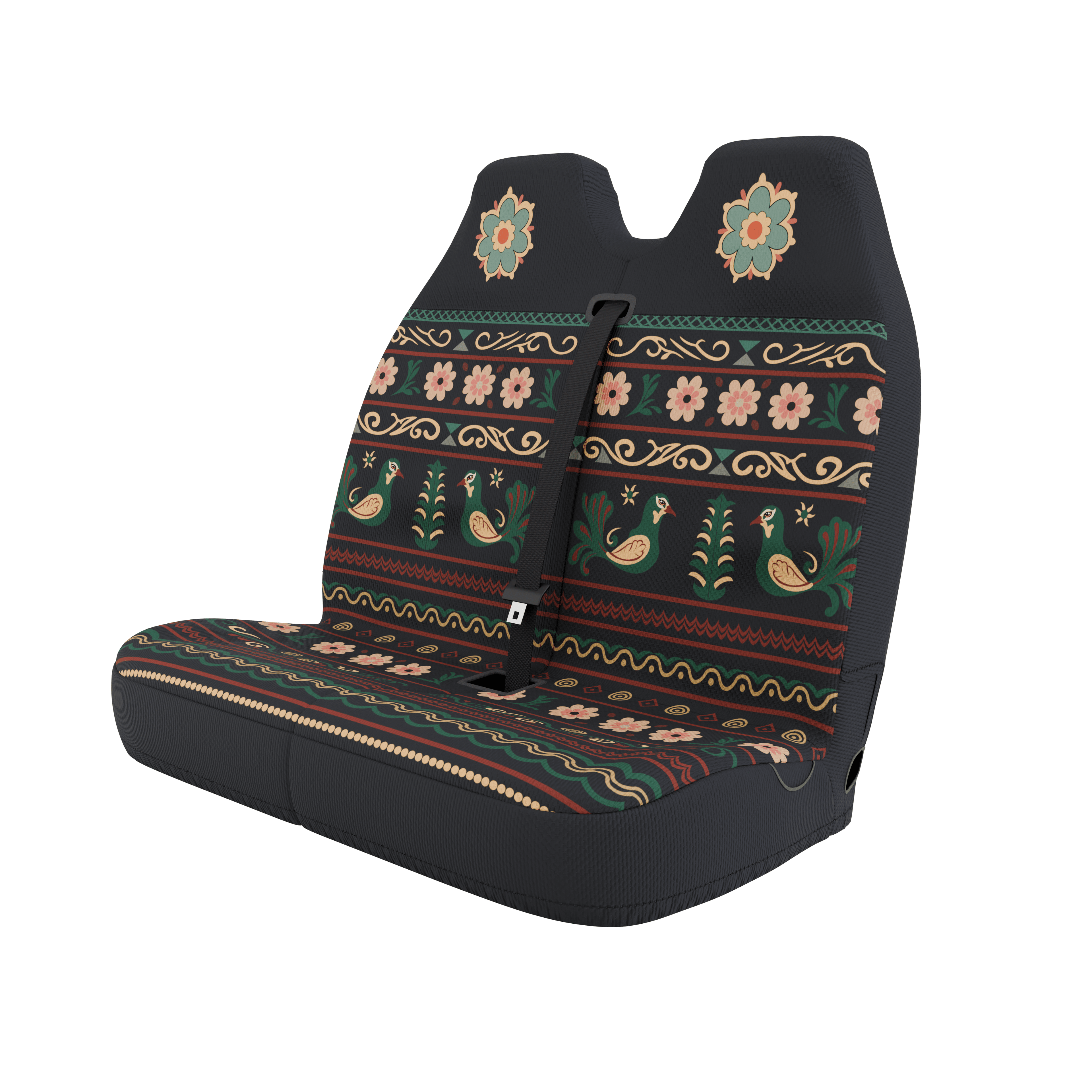 Indira - Double Front Seat Cover - Solara Covers - Waterproof seat covers