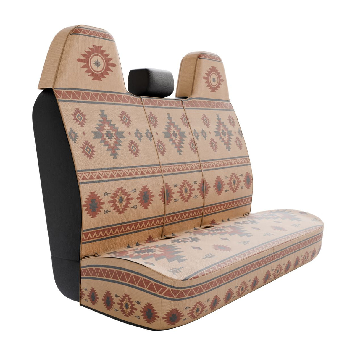 Indigo 2.5-seat back seat cover, side angle in the back seat