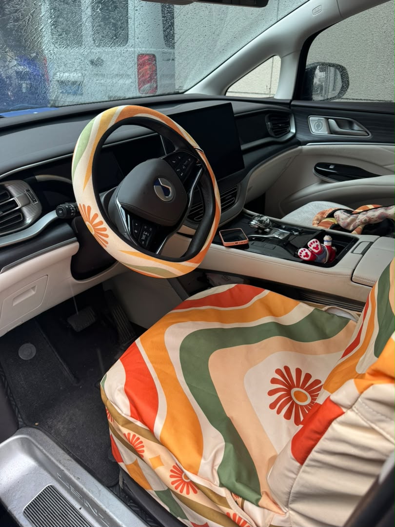Ripple steering wheel cover with the matching Ripple seat cover in the same car | Solara