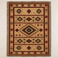 Indigo - Jacquard Woven Throw Rug