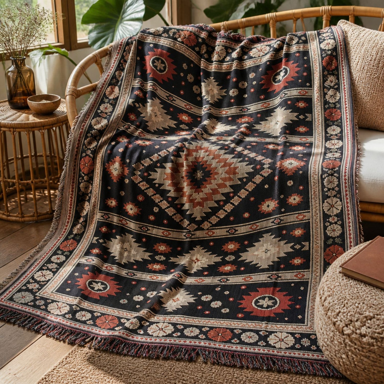 Zara - Jacquard Woven Throw Rug