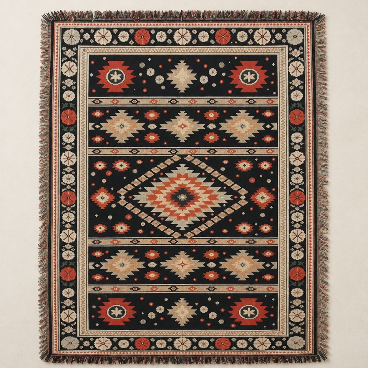 Zara - Jacquard Woven Throw Rug