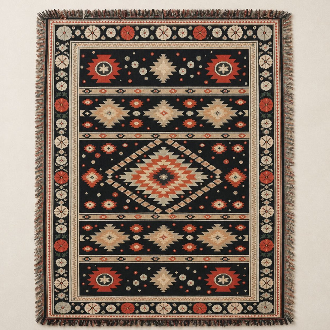 Zara - Jacquard Woven Throw Rug