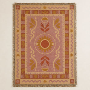 Dahlia - Jacquard Woven Throw Rug