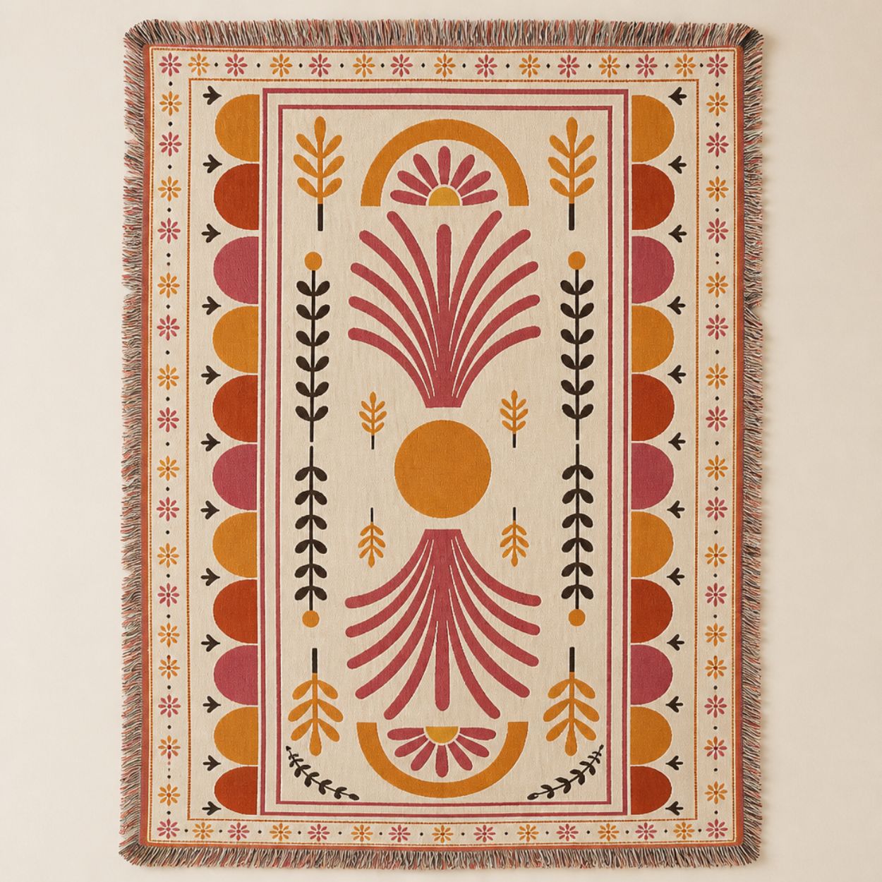 Palmyra - Jacquard Woven Throw Rug