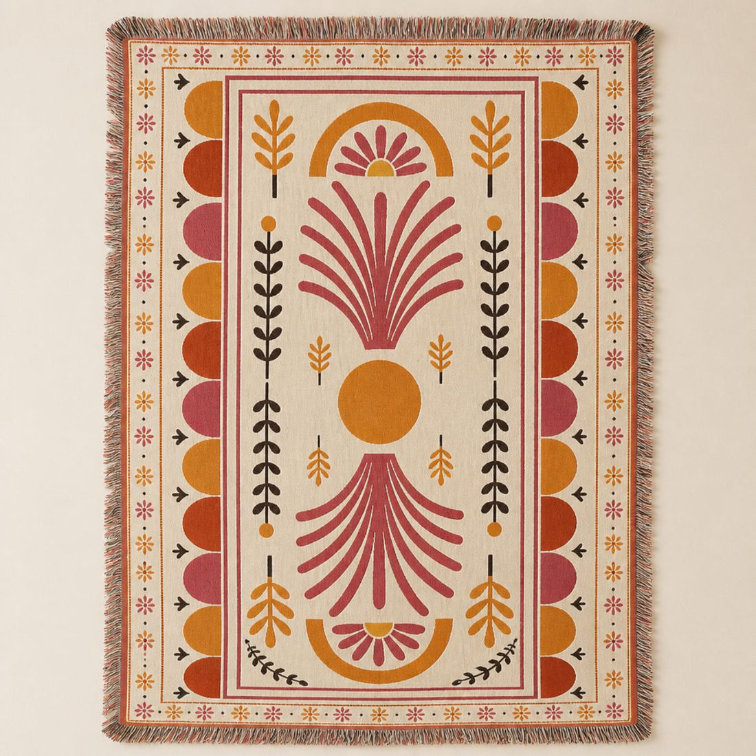 Palmyra - Jacquard Woven Throw Rug