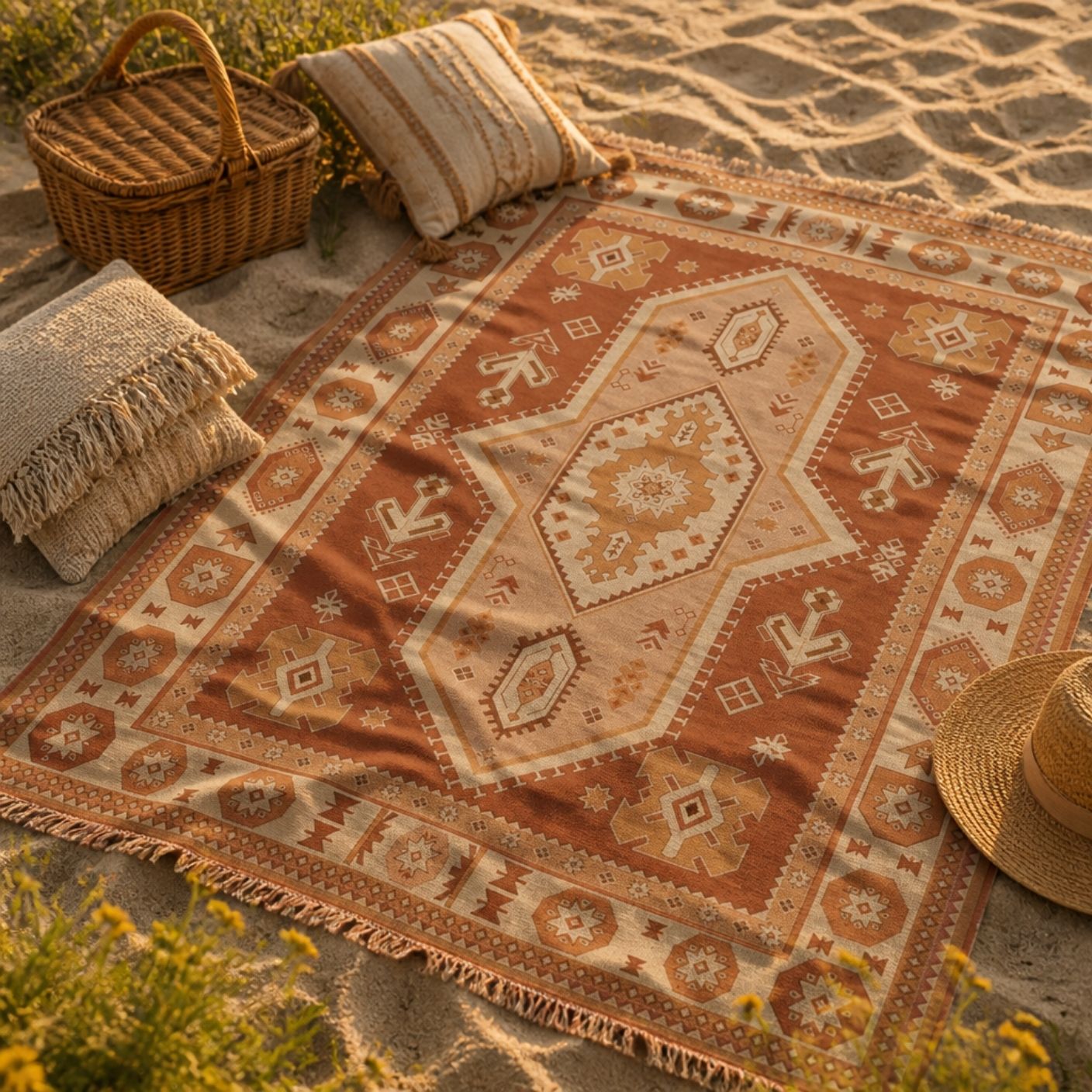 Kasbah - Jacquard Woven Throw Rug
