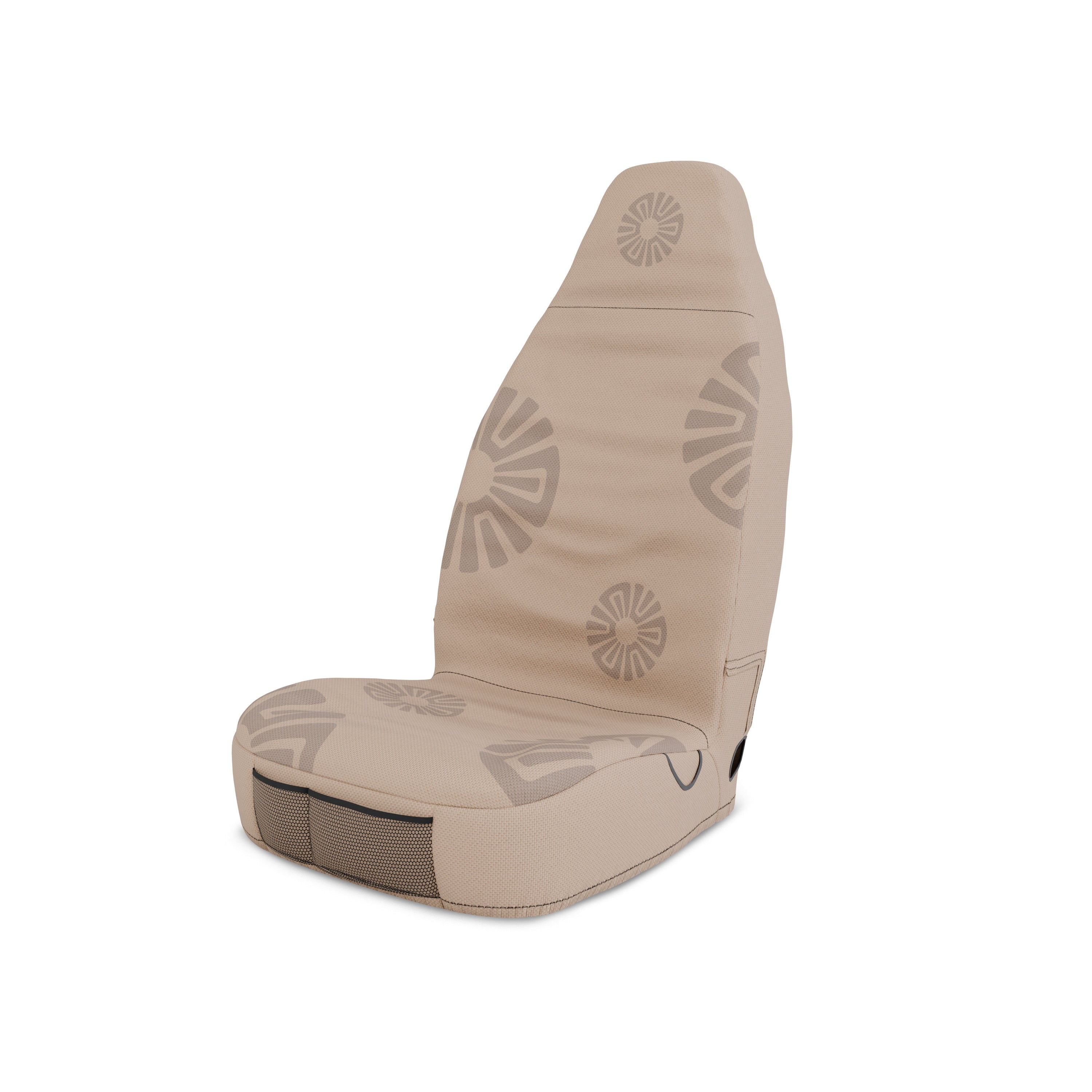 Solara Sand universal seat cover - sand beige side view