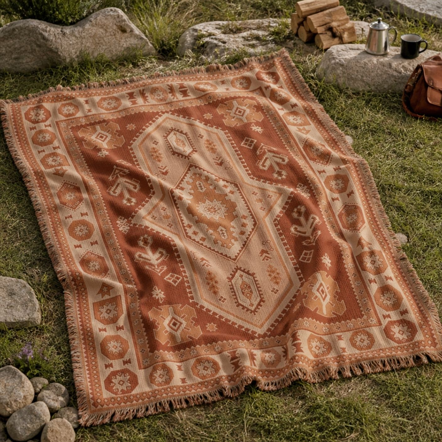 Kasbah - Jacquard Woven Throw Rug