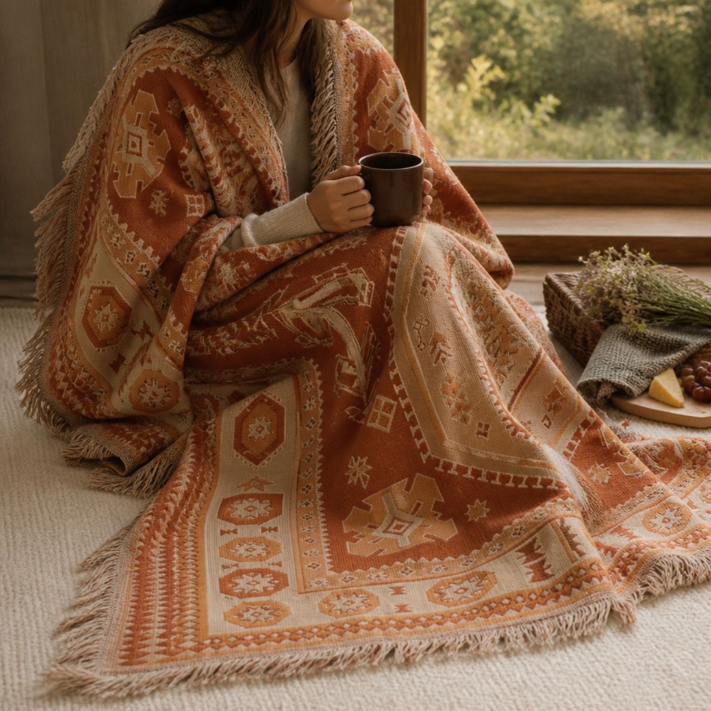 Kasbah - Jacquard Woven Throw Rug