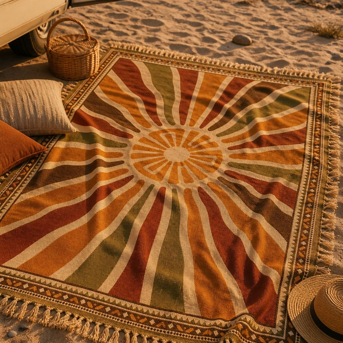 Halo - Jacquard Woven Throw Rug