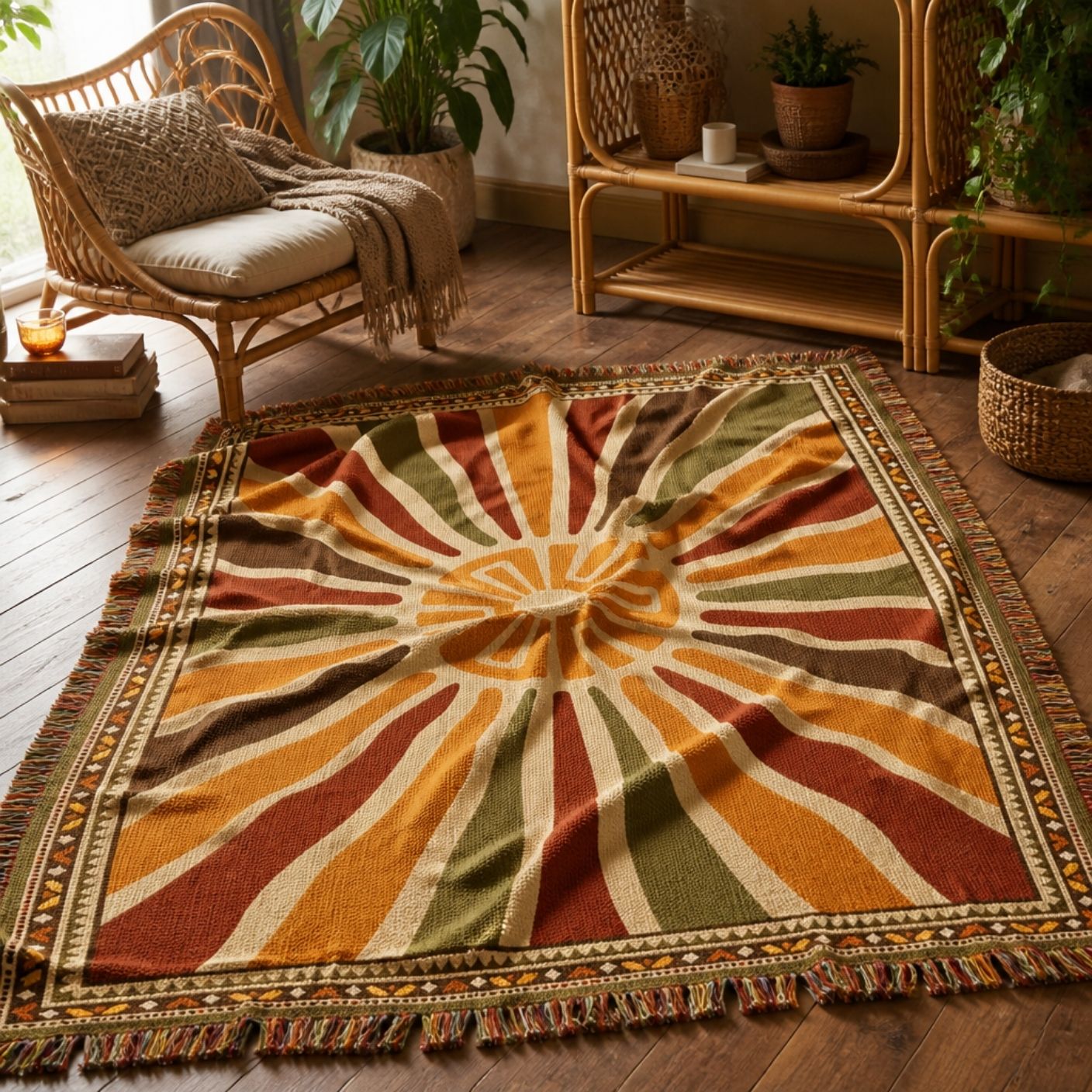 Halo jacquard woven throw rug — woven texture close-up | Solara Covers