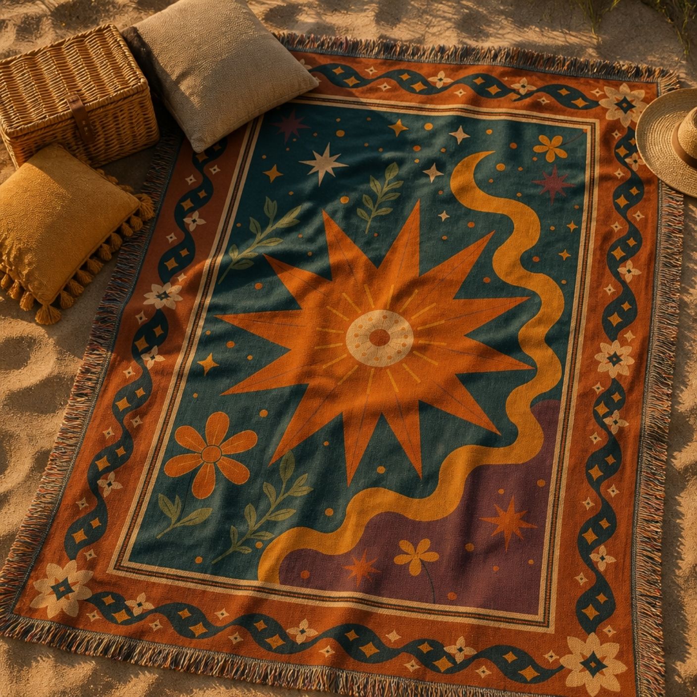 Solstice - Jacquard Woven Throw Rug