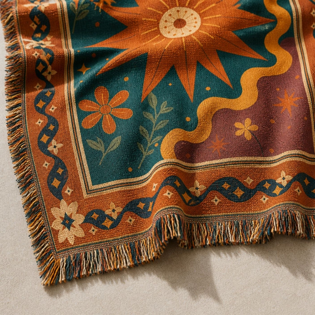 Solstice - Jacquard Woven Throw Rug