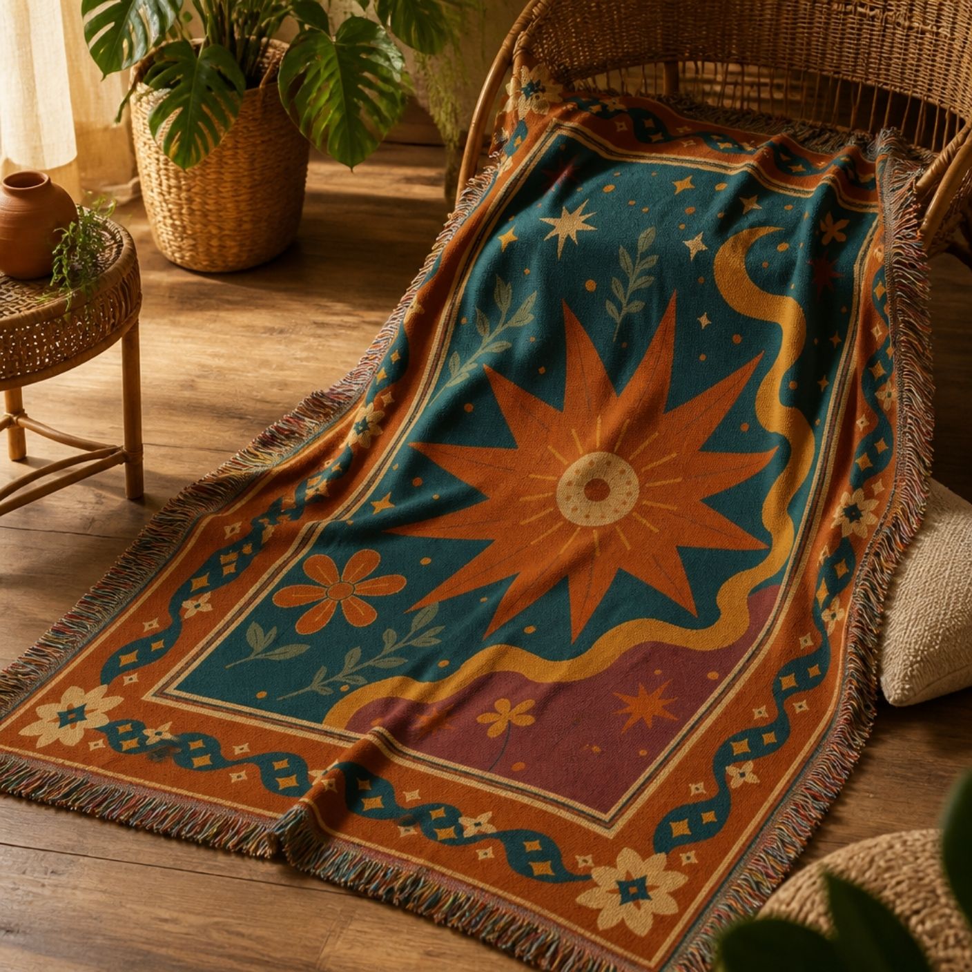 Solstice - Jacquard Woven Throw Rug