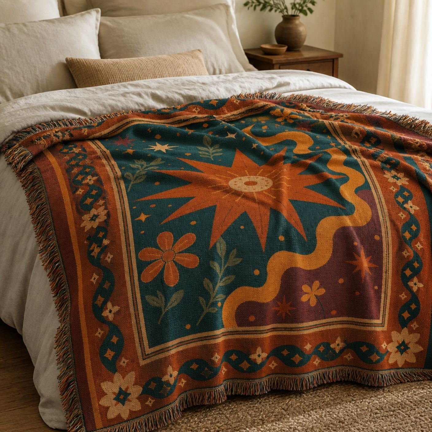 Solstice - Jacquard Woven Throw Rug