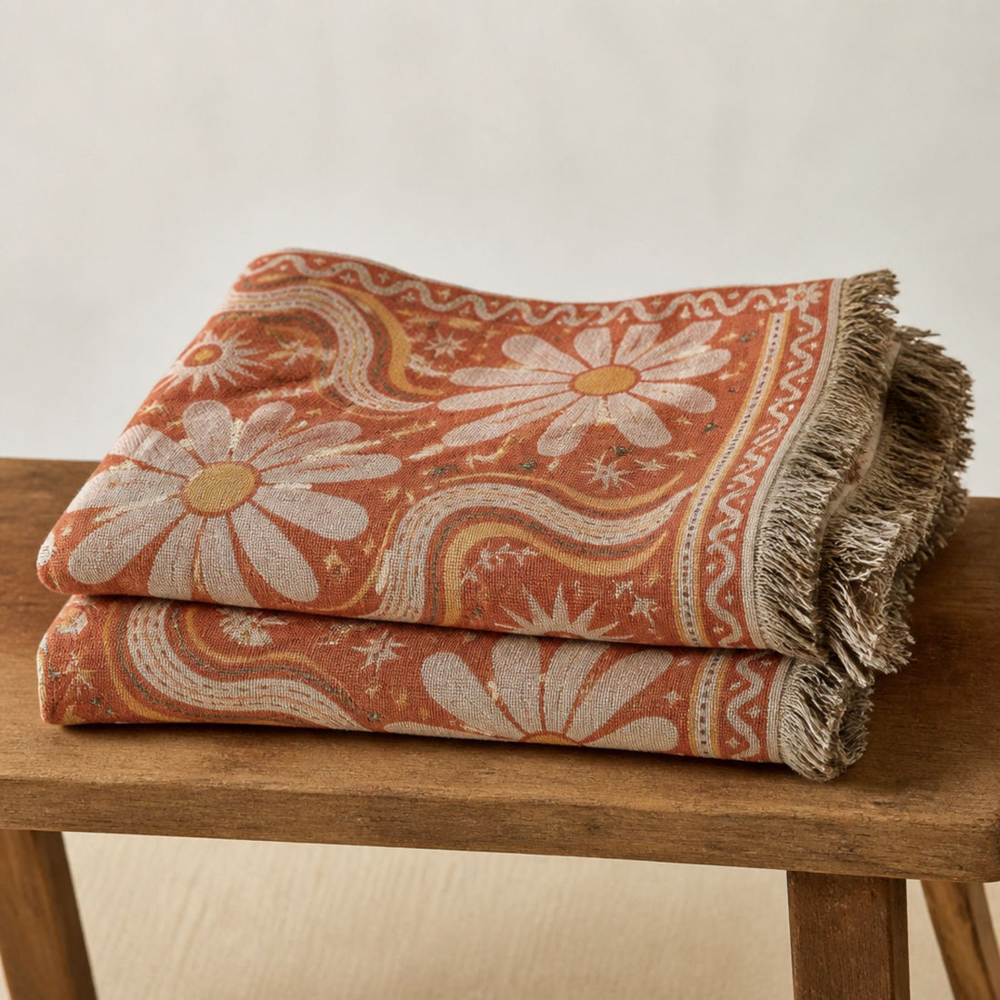 Daisy - Jacquard Woven Throw Rug
