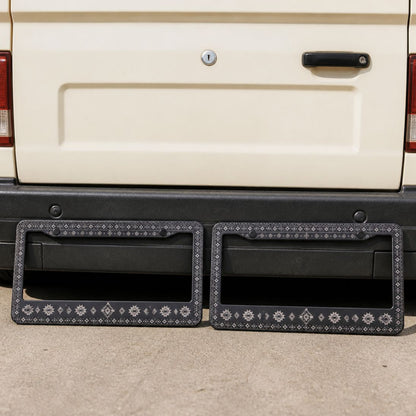 Karma license plate frames — pair for front and back plates | Solara