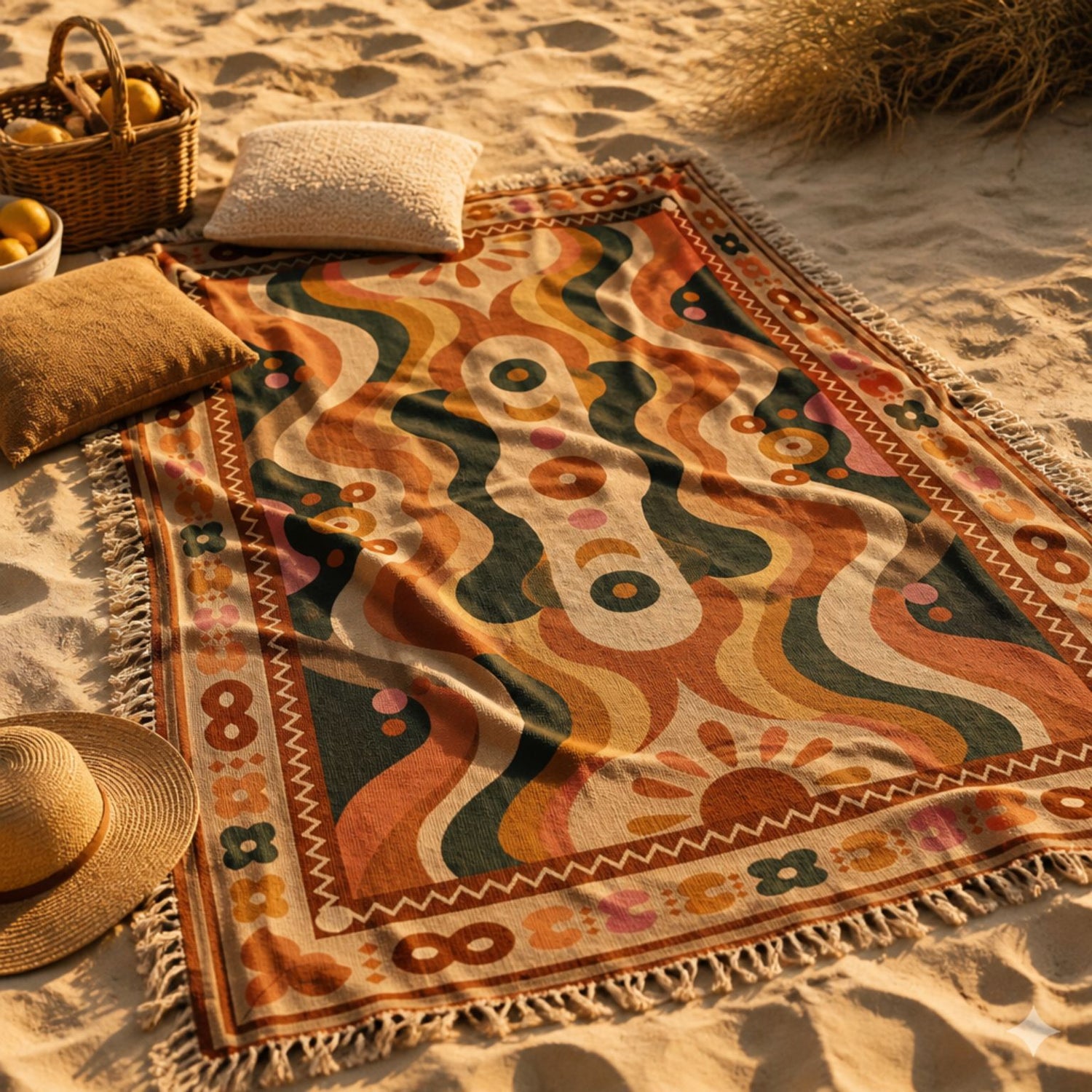 Nirvana - Jacquard Woven Throw Rug