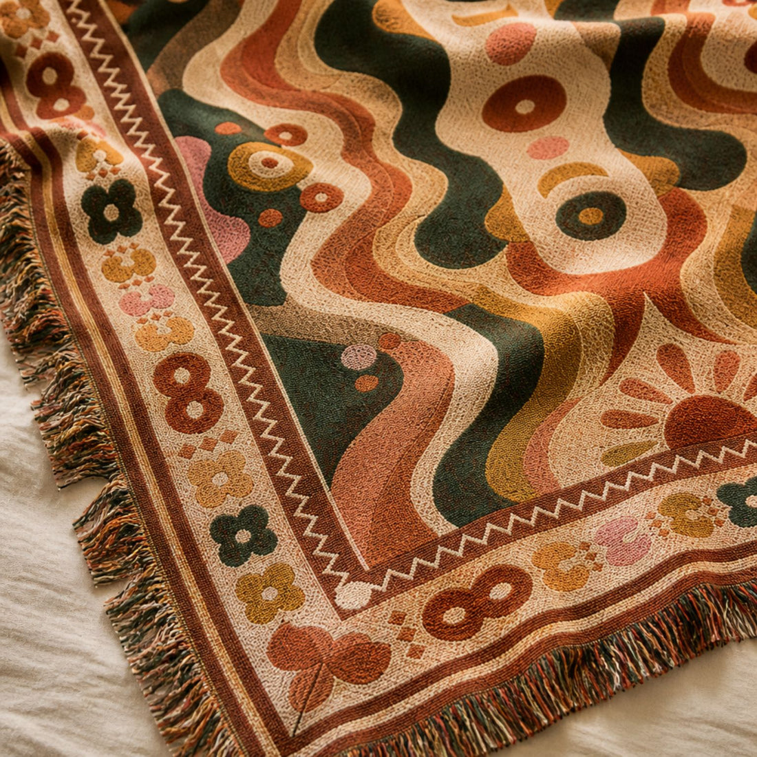 Nirvana - Jacquard Woven Throw Rug