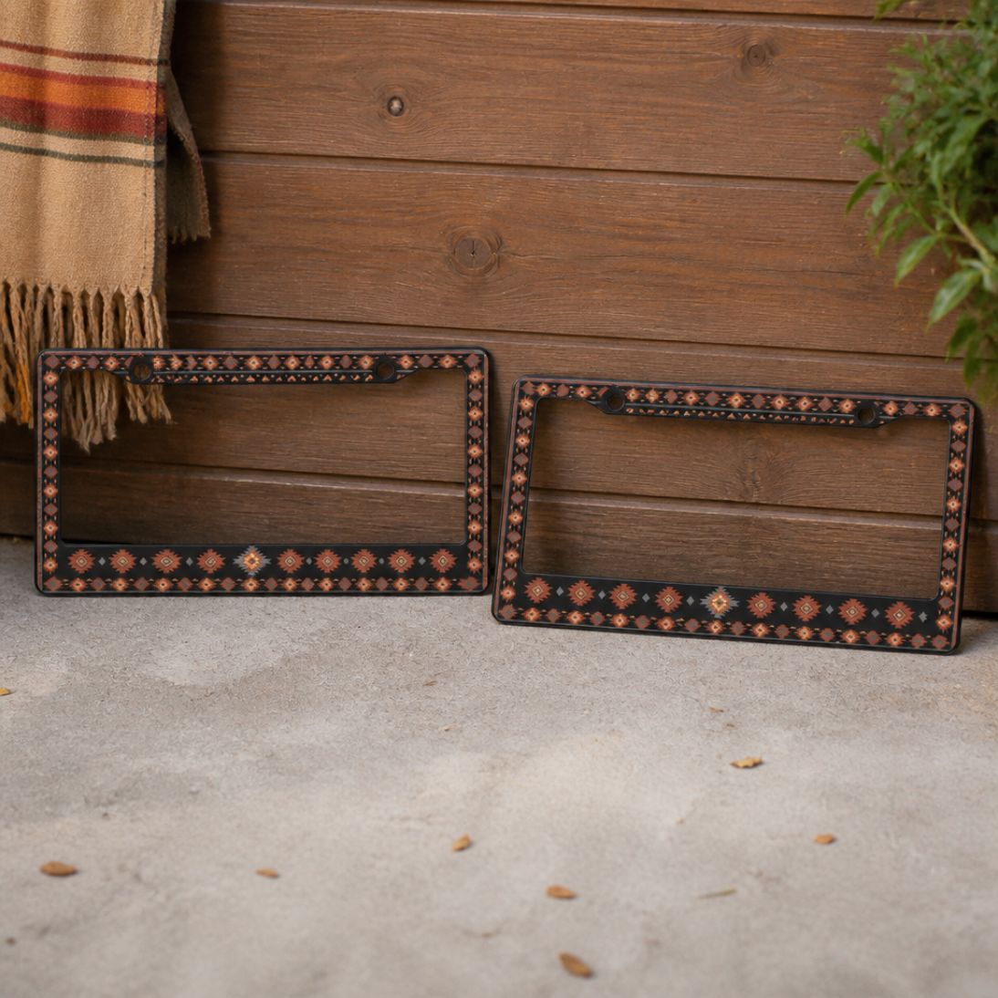 Zara license plate frames — pair for front and back plates | Solara