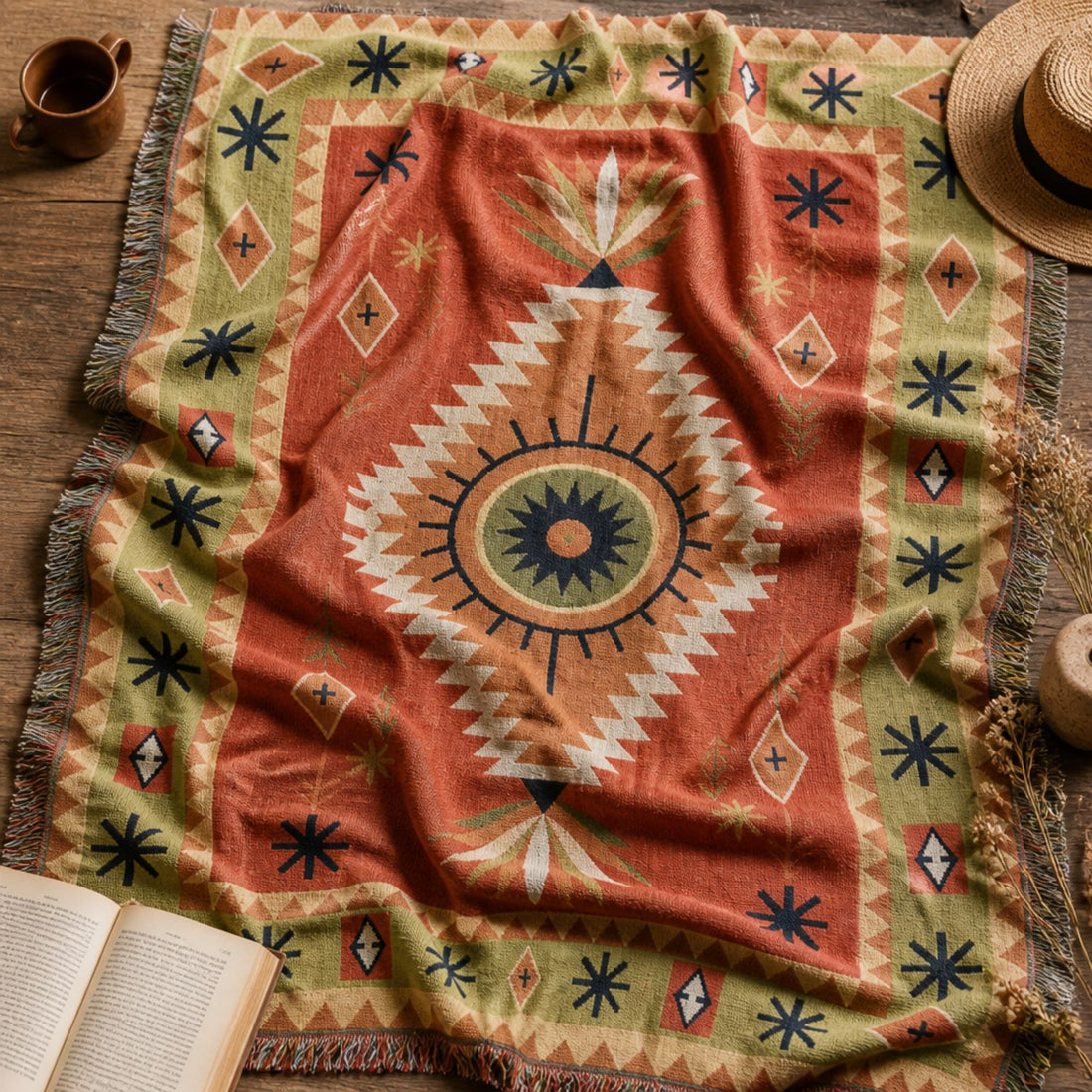Yucca - Jacquard Woven Throw Rug