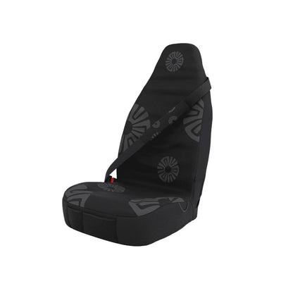 Ash Black padded seat belt covers (pair) by Solara Covers — solid black, machine washable