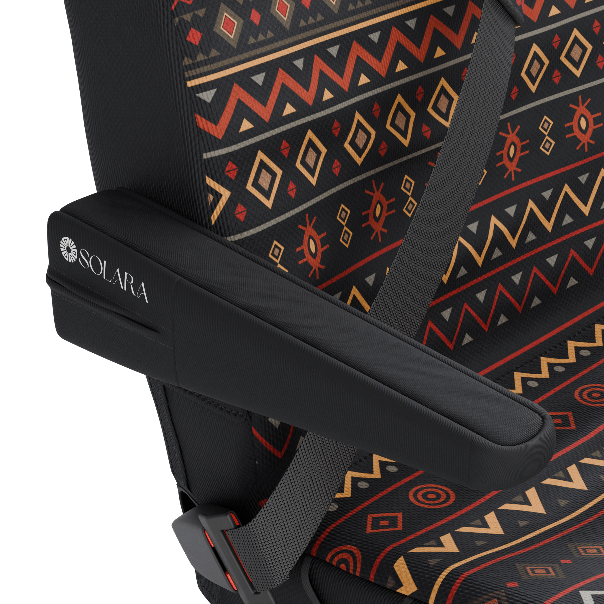 Solara Midnight armrest cover - solid black main view
