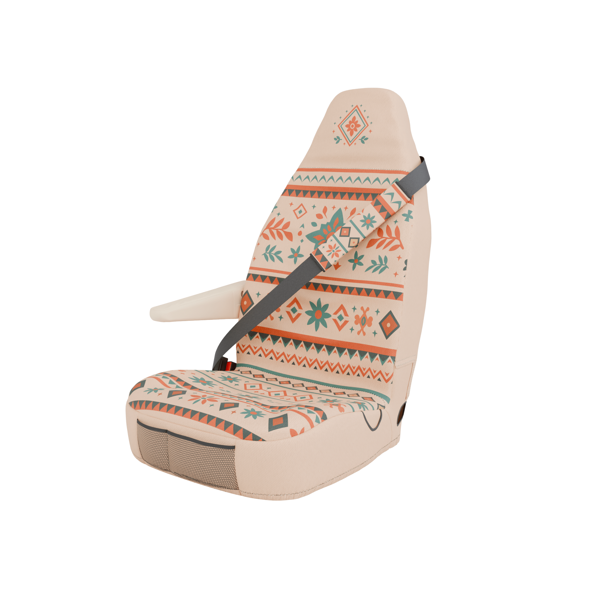 Solara Canyon armrest cover - earth-tone brown lifestyle shot