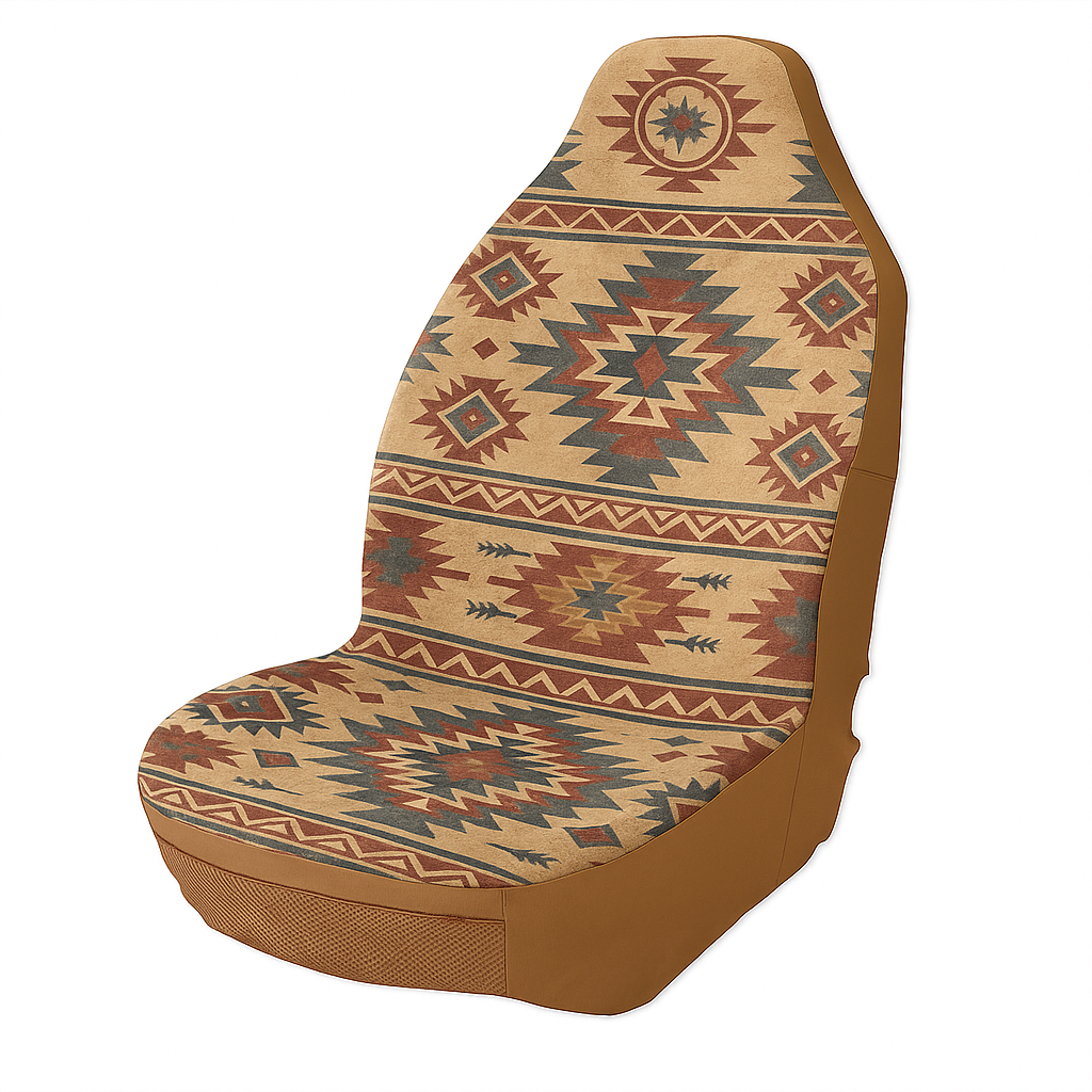 Indigo - Beige - Single Seat Cover