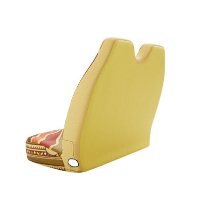 Halo Aztec double front cover styled in van interior — sunrise bench seat protection | Solara Covers