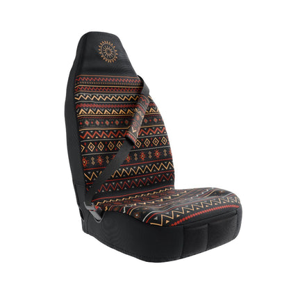 Luna padded seat belt covers by Solara Covers for cars, vans and SUVs — waterproof black and multicolor design