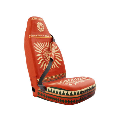 Sol padded seat belt covers by Solara Covers for cars, vans and SUVs — waterproof Aztec design
