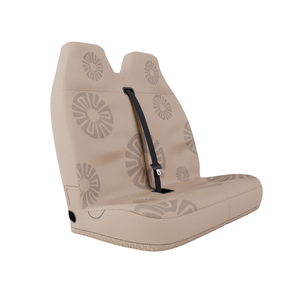Sand - Double Front Seat Cover