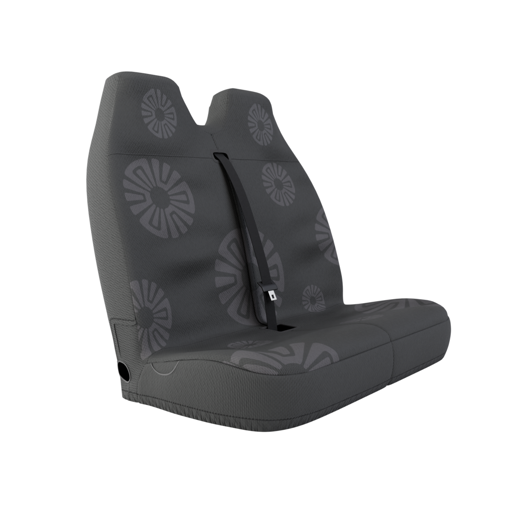 Stone Grey - Double Front Seat Cover