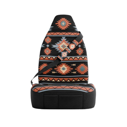 Zara padded seat belt covers by Solara Covers for cars, vans and SUVs — waterproof black, red and orange design