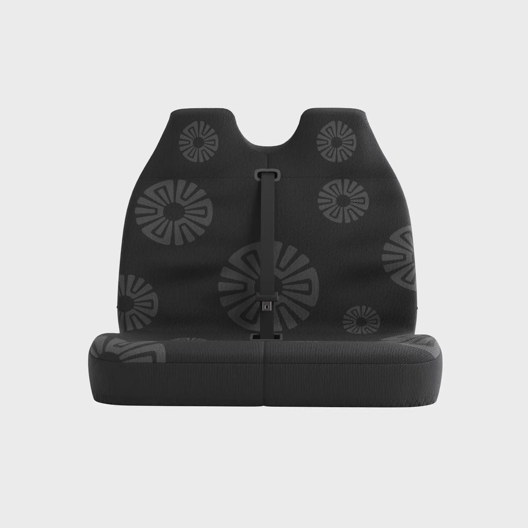 Ash Black - Double Front Seat Cover