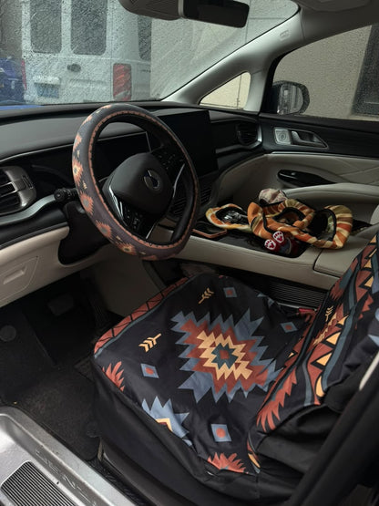Zara steering wheel cover with the matching Zara seat cover in the same car | Solara