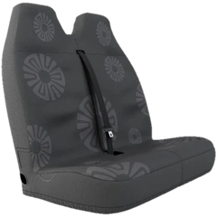 Stone Grey - Funda de asiento doble para furgoneta